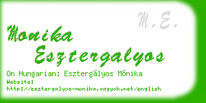 monika esztergalyos business card