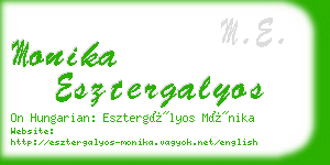 monika esztergalyos business card